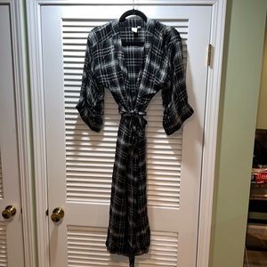Gap plaid 3/4 sleeve dress